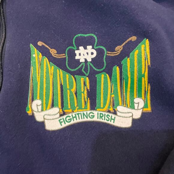 Notre Dame Vintage Hoodie Large - Picture 3 of 5
